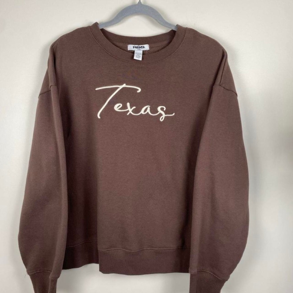 RSQ Embroidered Texas Pullover Large